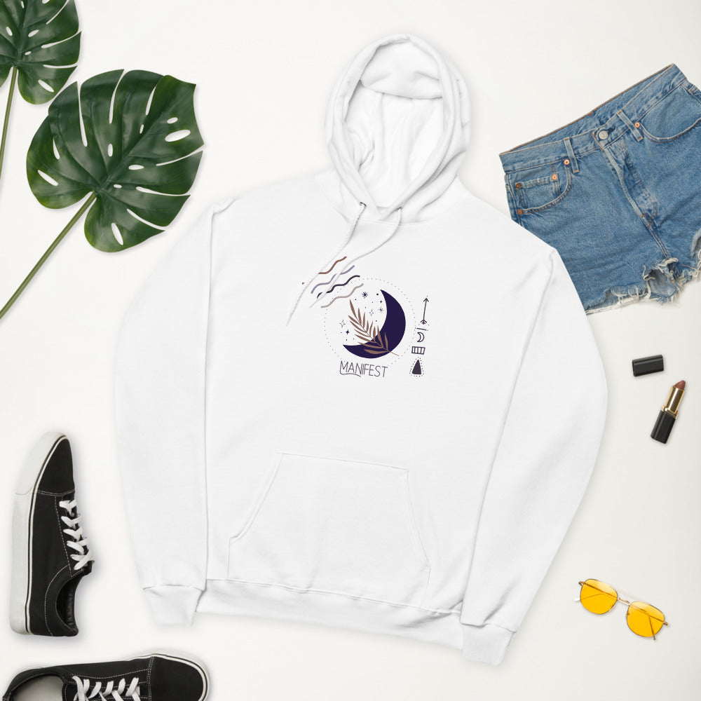 Manifest Moon Unisex Fleece Kapuzenpullover