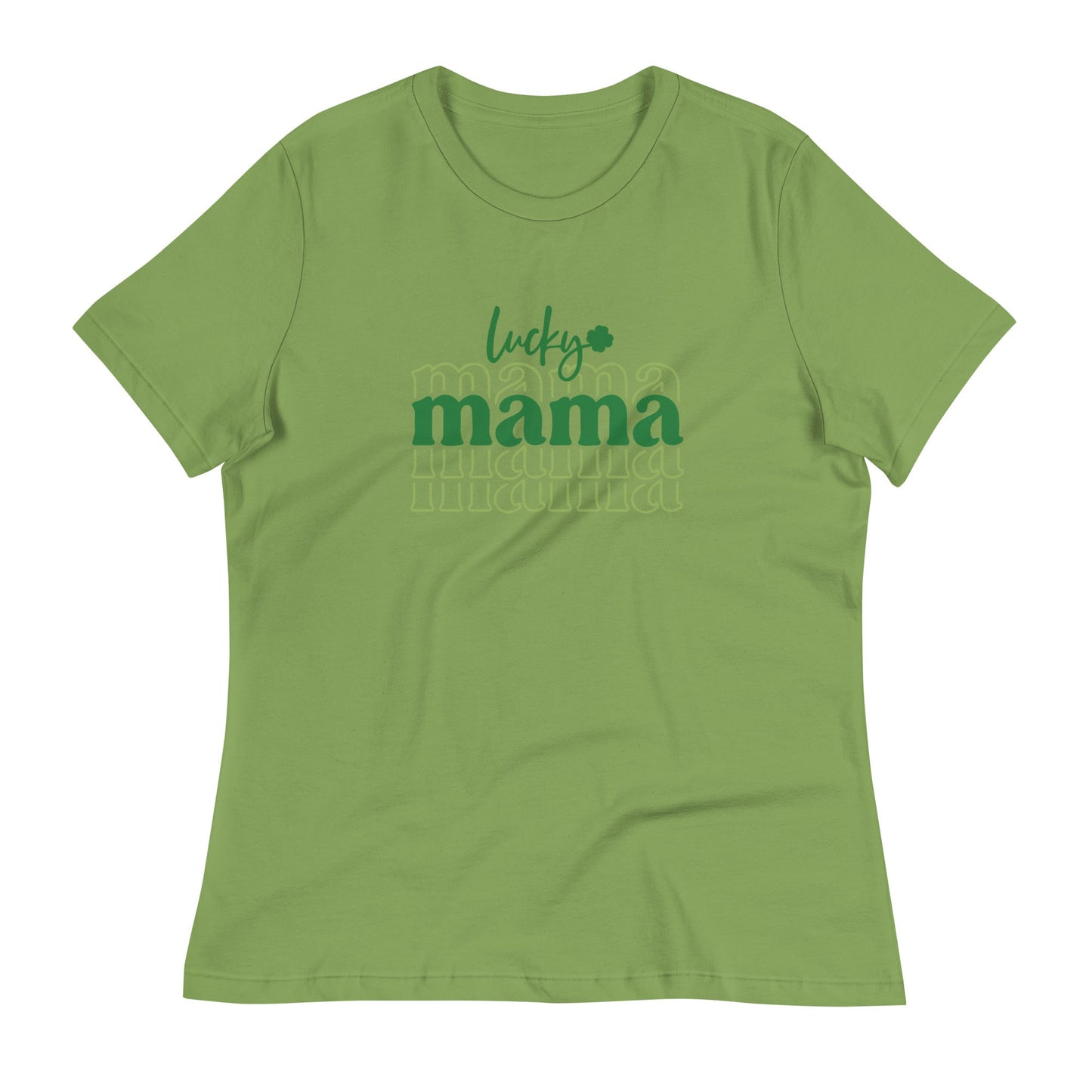 Lucky Mama St Patrick's Day Frauen entspanntes T-Shirt